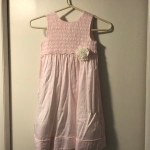 Janie and Jack girls pink spring dress as 6